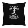 ich laufe Throw Pillow