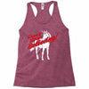 don't stop believing unicorn Racerback Tank