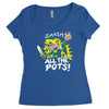 smash all the pots clearance Women's Triblend Scoop T-shirt