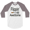 flippin awesome cooking greeting 3/4 Sleeve Shirt