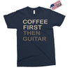 coffee then guitar Exclusive T-shirt