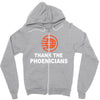 thanks to phoenicians Zipper Hoodie