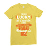 The world's greatest dad belongs to me Fathers Day Ladies Fitted T-Shirt