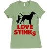 love stinks Ladies Fitted T-Shirt