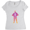 All Might Women's Triblend Scoop T-shirt