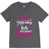Celebrating With the 8th Birthday Queen V-Neck Tee
