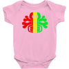 rasta skull and crossbones reggae dub club rave Baby Onesie