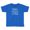 she's country from her cowboy boots Toddler T-shirt