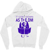 it goes down as the dm Zipper Hoodie