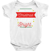 may your christmas be merry &amp; bright Baby Bodysuit