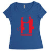 handshake Women's Triblend Scoop T-shirt