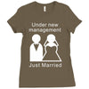 under new management   just married Ladies Fitted T-Shirt