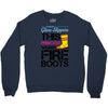 Forget Glass Slippers This Princess Wears Fire Boots Crewneck Sweatshirt