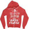 You Cant Scare Me I am Biker Pawpaw Zipper Hoodie