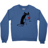 cat and wine Crewneck Sweatshirt