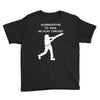 alternatives to war play cricket batting anti war stencil tour Youth Tee