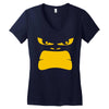 angry gorilla face Women's V-Neck T-Shirt