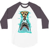 pizza shark graphic 3/4 Sleeve Shirt
