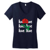Love Rose Women's V-Neck T-Shirt