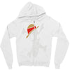 melted logo Zipper Hoodie