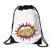 POW! Funny Explosion Cartoon Drawstring Bags