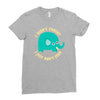 an elephant never cares Ladies Fitted T-Shirt