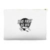 live fast die red Accessory Pouches