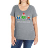 androids Ladies Curvy T-Shirt