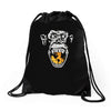 angry monkey jaune sure Drawstring Bags