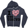 i love neo tokyo Zipper Hoodie