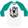 love wins 3/4 Sleeve Shirt