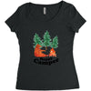 Happy Camper Women's Triblend Scoop T-shirt