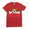 bad dog 3 Ladies Fitted T-Shirt