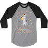 Unicorns are born in October 3/4 Sleeve Shirt