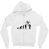 stop following me monkey Zipper Hoodie