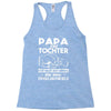 papa und tochter Racerback Tank