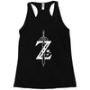 the legend of zelda - breath of the wild white logo Racerback Tank