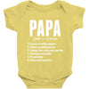 Papa Noun Definition Baby Onesie