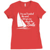 you can't control wind,but.. Ladies Fitted T-Shirt