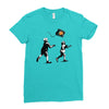 banksy kids play t.v. ball Ladies Fitted T-Shirt