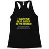 best sister crazy scarry Racerback Tank