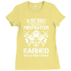 The Title Firefighter Not Earned From Fancy Degree Ladies Fitted T-Shirt