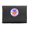 vote for pizza president democrat Accessory Pouches