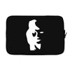 sax player lady face optical illusion Laptop sleeve