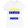 proud dad nurse Ladies Fitted T-Shirt