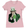 st patricks day  uncle sam Ladies Fitted T-Shirt