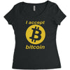 bitcoin Women's Triblend Scoop T-shirt
