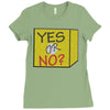 yes our no Ladies Fitted T-Shirt