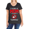 I Am A Mom Against Vaping Ladies Curvy T-Shirt