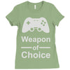 weapon of choice, gaming Ladies Fitted T-Shirt